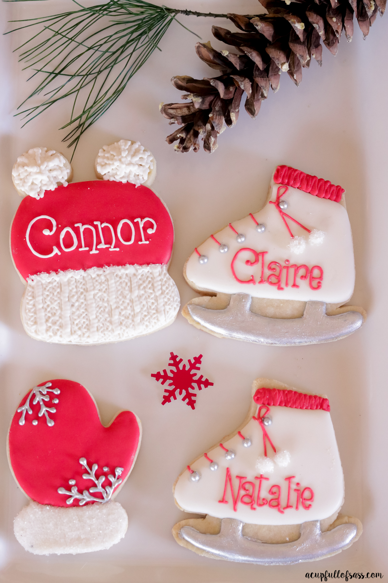 Ice Skating Cookies Mitten Cookies