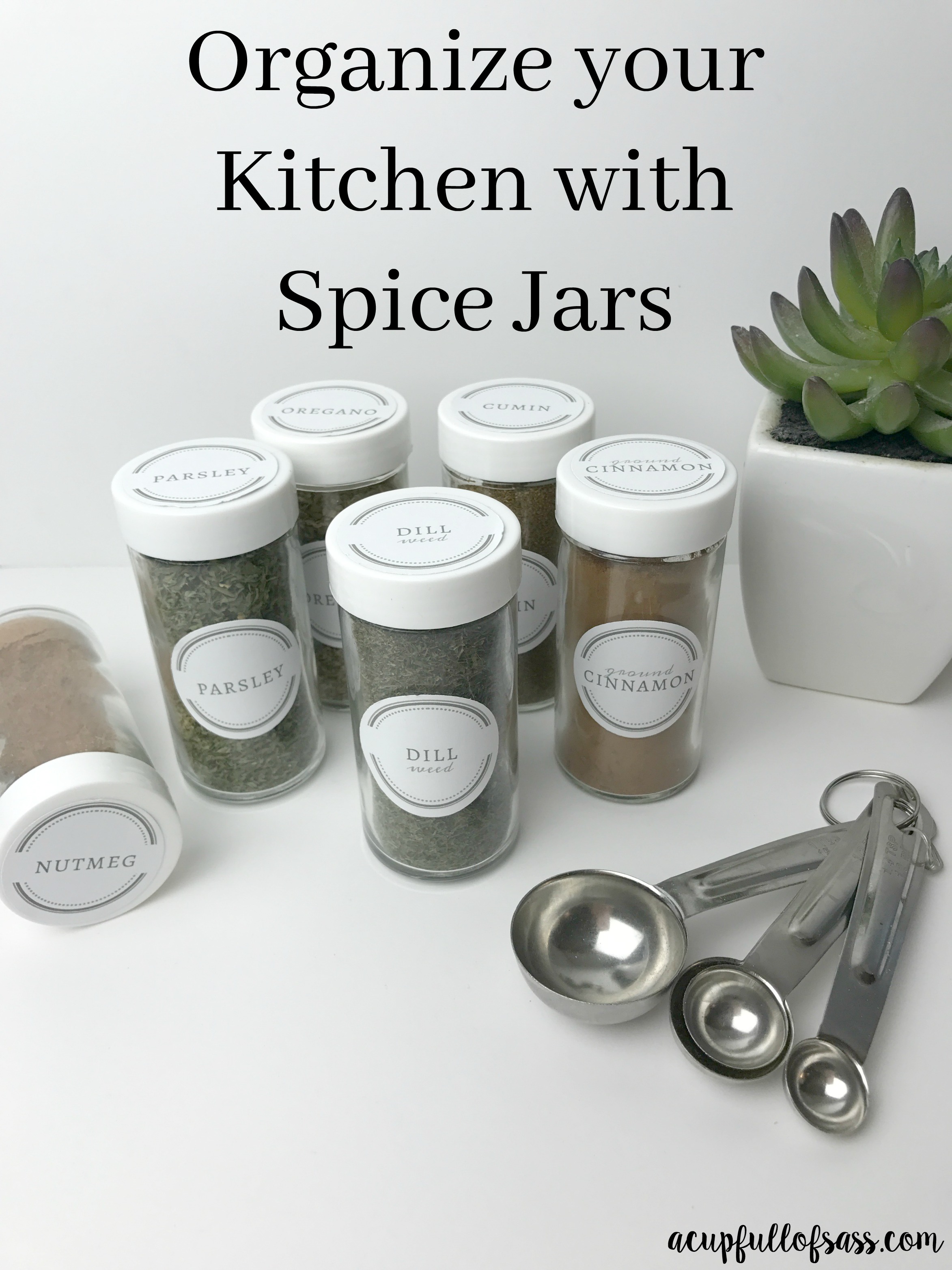 Free Printable Spice Jar Labels to Organize Your Kitchen