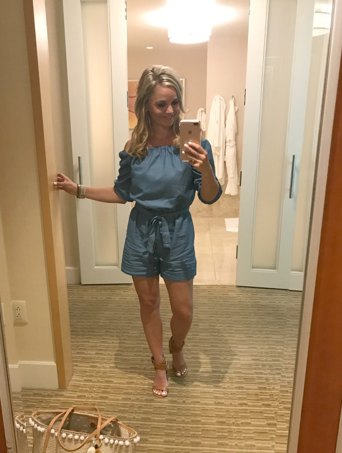 Chambray Romper A Cup Full of Sass Fashion
