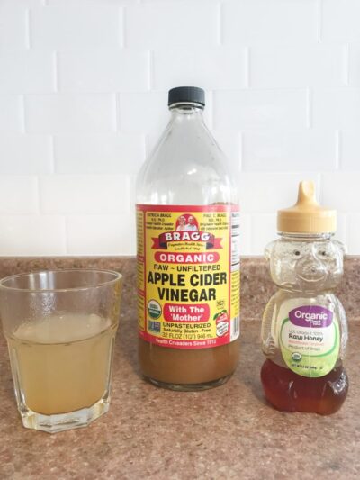 My Apple cider vinegar and honey daily drink.