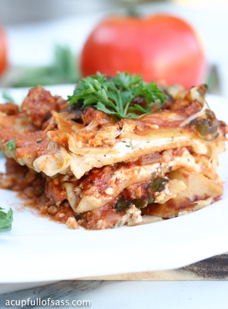 Healthy Lasagna in the Pressure Cooker