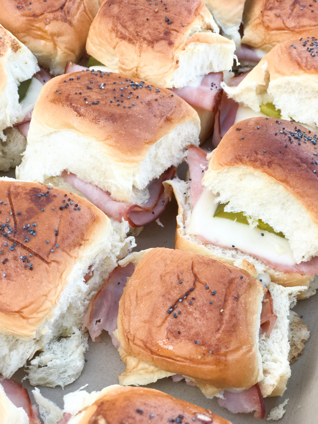 Cuban Sliders Ham Swiss Cheese 