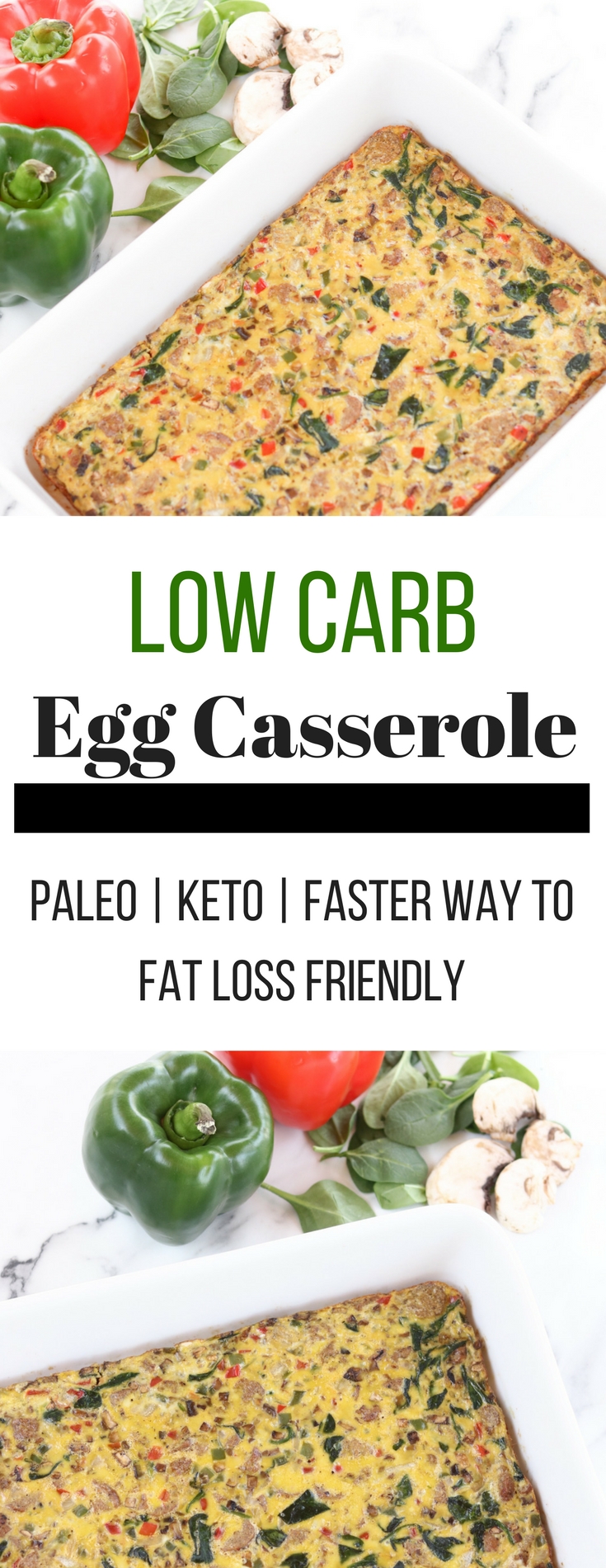 Low Carb Egg Casserole - Pale, Keto & Faster Way To Fast Loss Friendly.