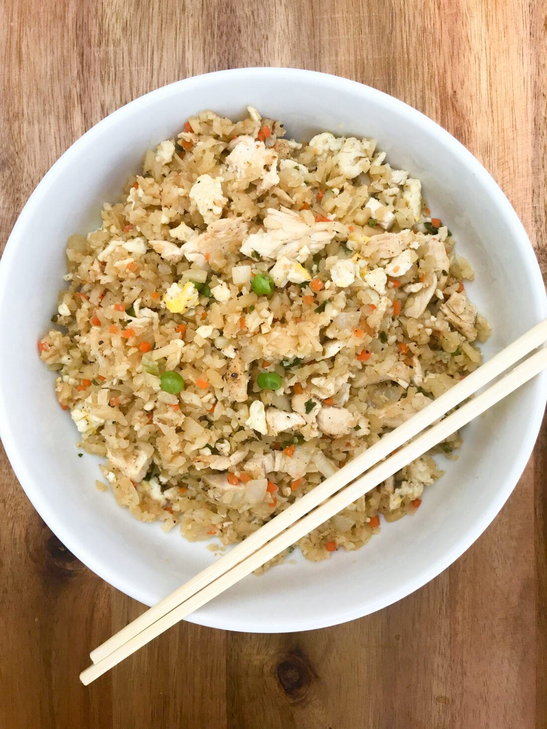 Low Carb Cauliflower Chicken Fried Rice 