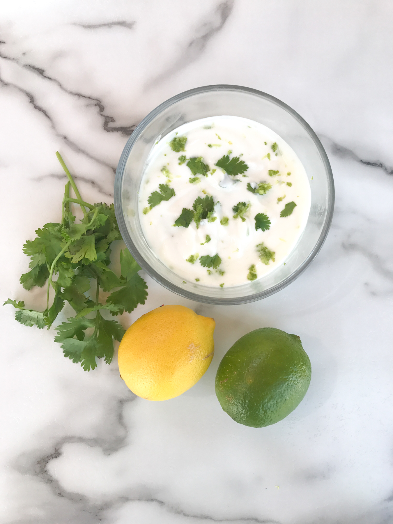 Cilantro Lime Yogurt Sauce