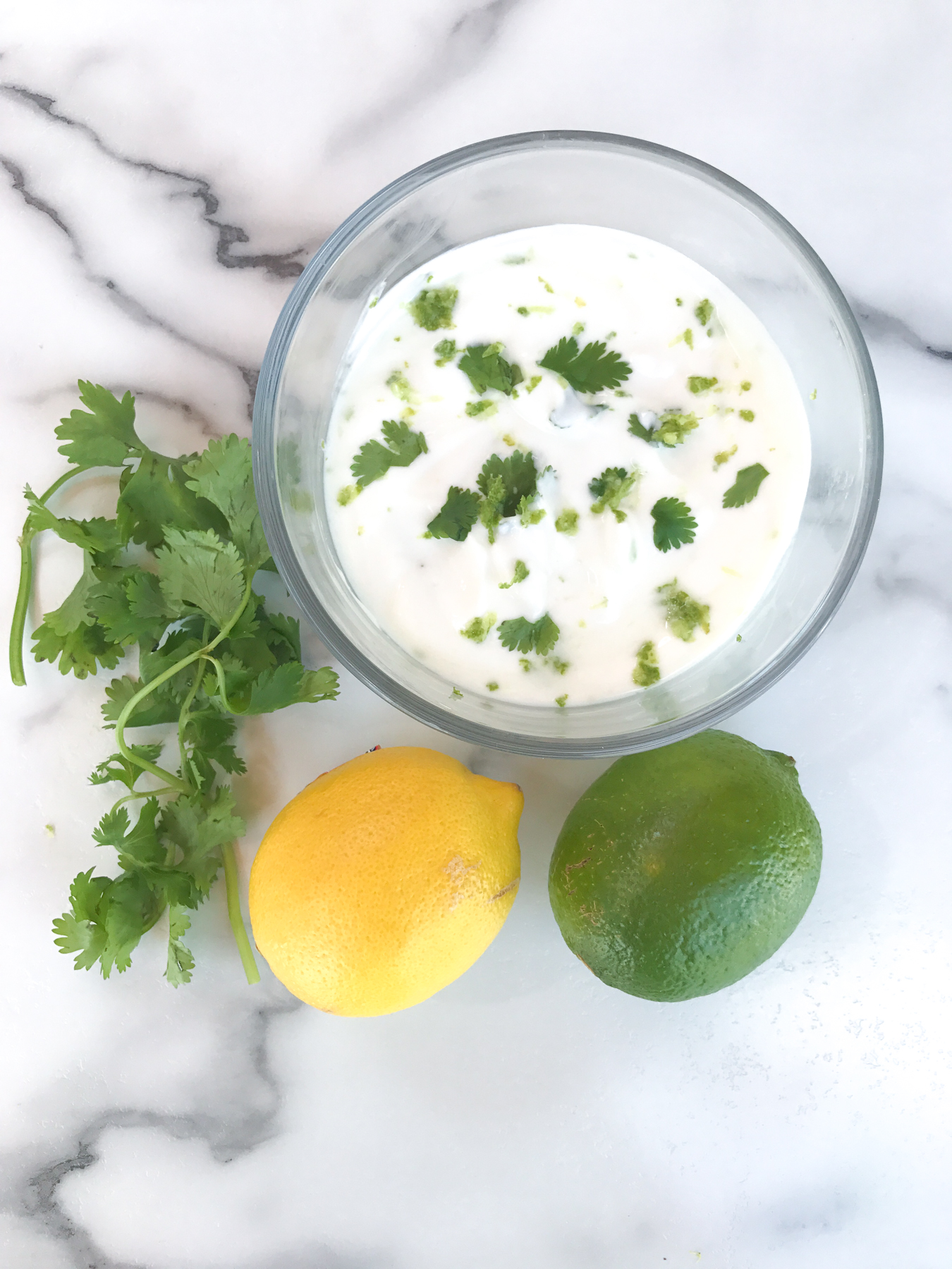 Cilantro Lime Yogurt Sauce