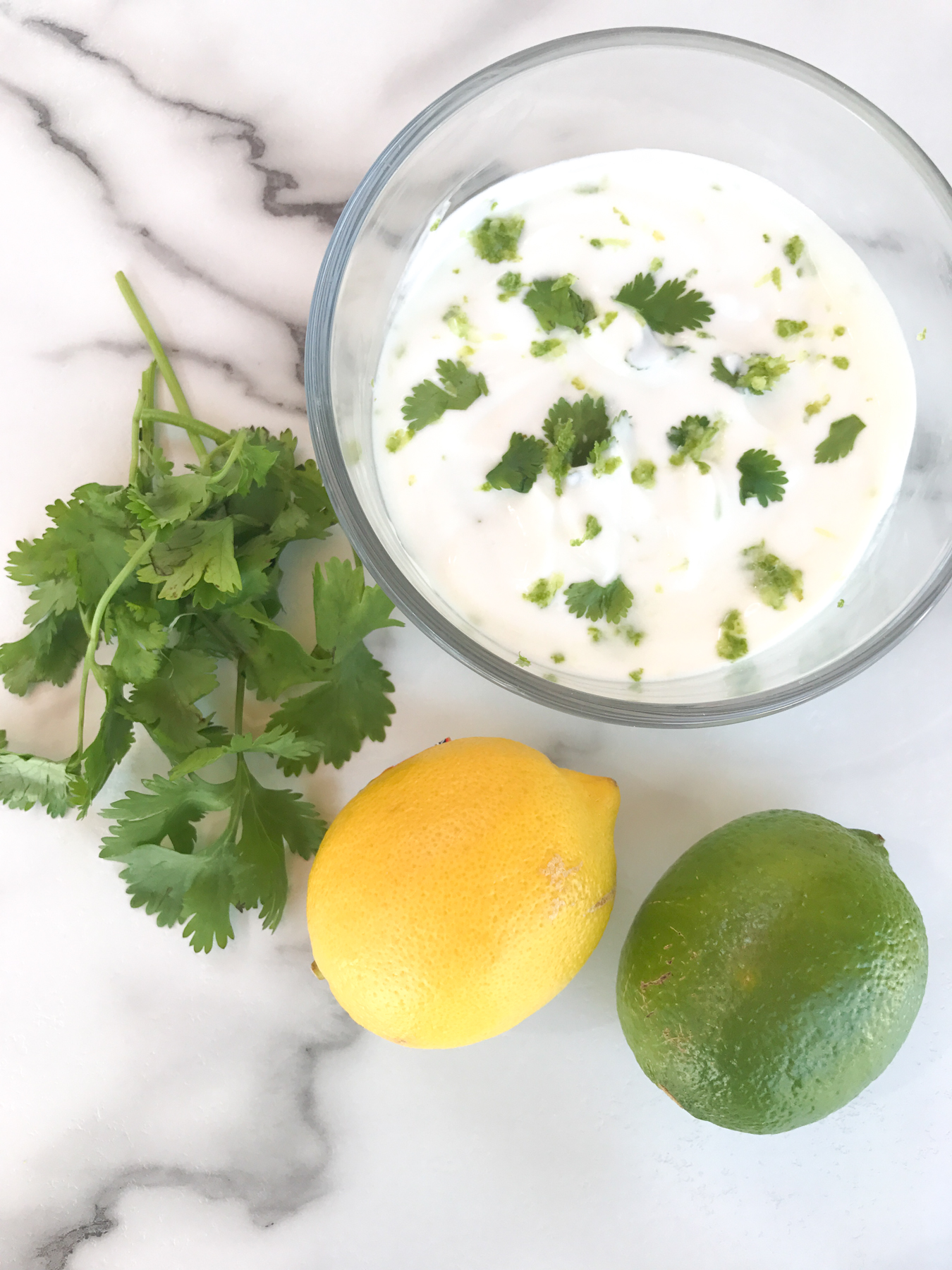 Cilantro Lime Yogurt Sauce