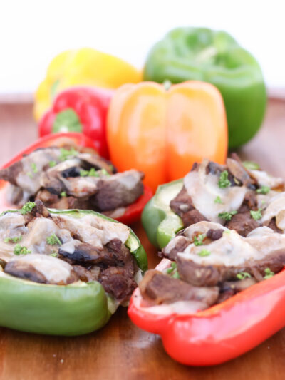 Philly Cheesesteak Stuffed Peppers