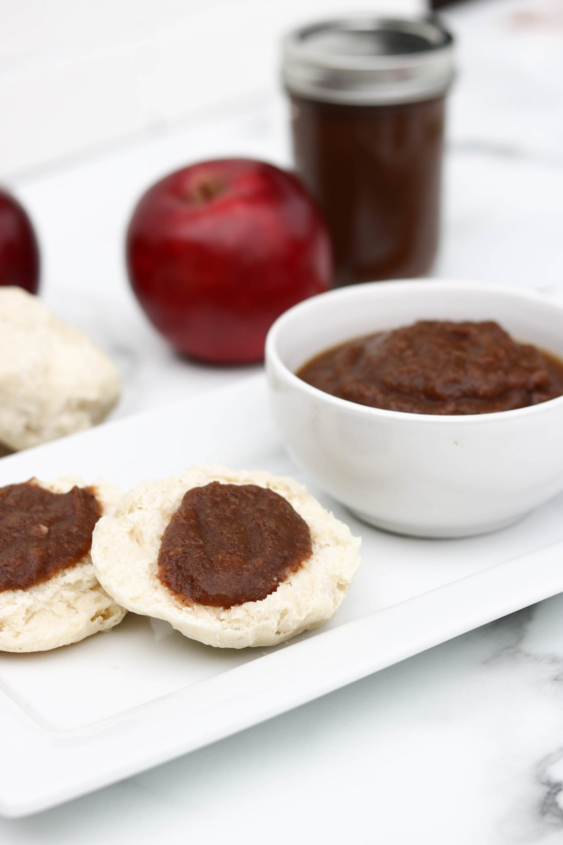 Homemade Paleo Apple Butter in the slow-cooker. 