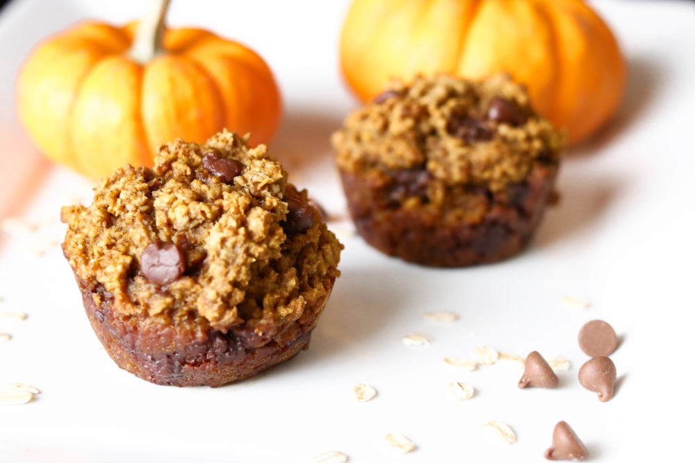 Healthy Pumpkin Muffins with Chocolate Chips.