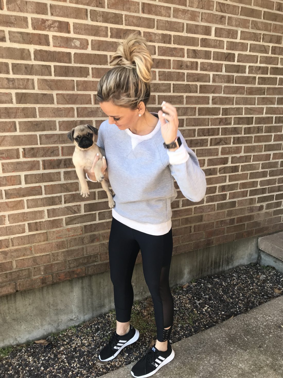 Amazon Athletic Outfit. Love this sweatshirt and leggings.