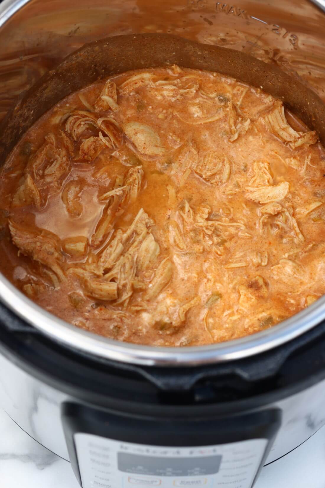 Easy Chicken Enchiladas made in the Instant pot.