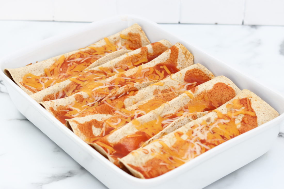 Slow Cooker Chicken Enchiladas. These are healthy and low carb.