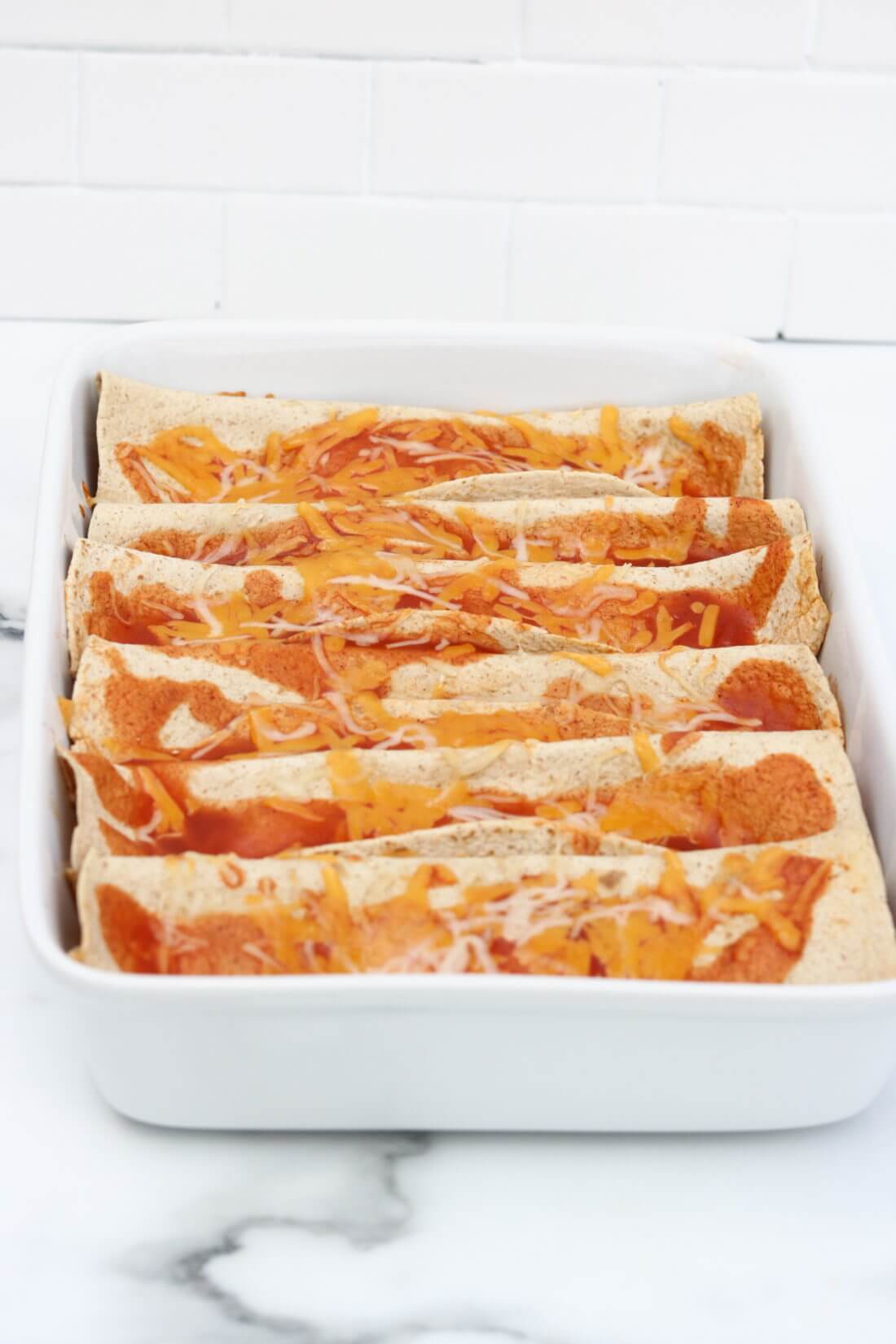 Low Carb Chicken Enchiladas made in the instant pot. 