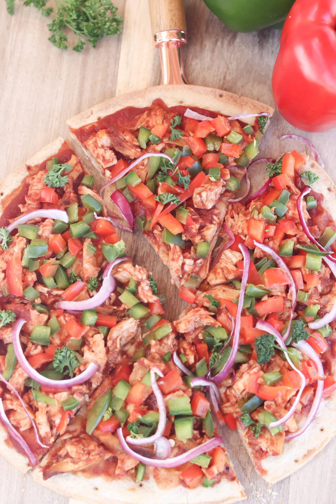 BBQ Chicken Pizza Cauliflower