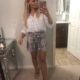 Snakeskin Print Shorts