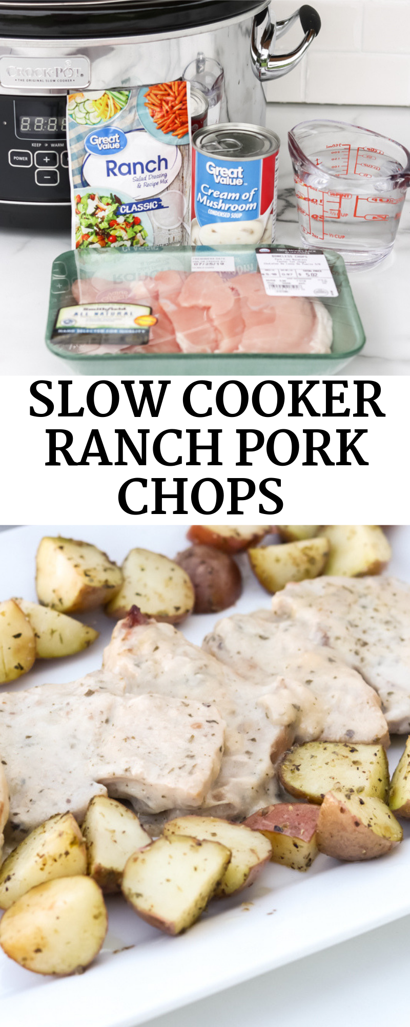 Slow Cooker Ranch Pork Chops. 