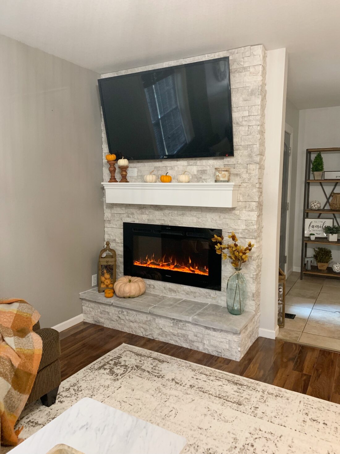 Fall Fireplace Mantel decor ideas