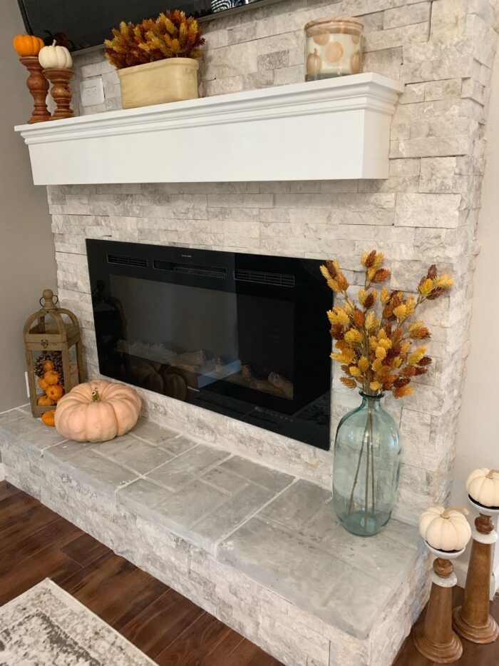 Fall Fireplace Mantel