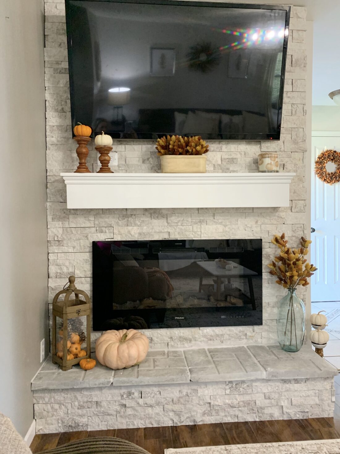 Fall Fireplace Mantel