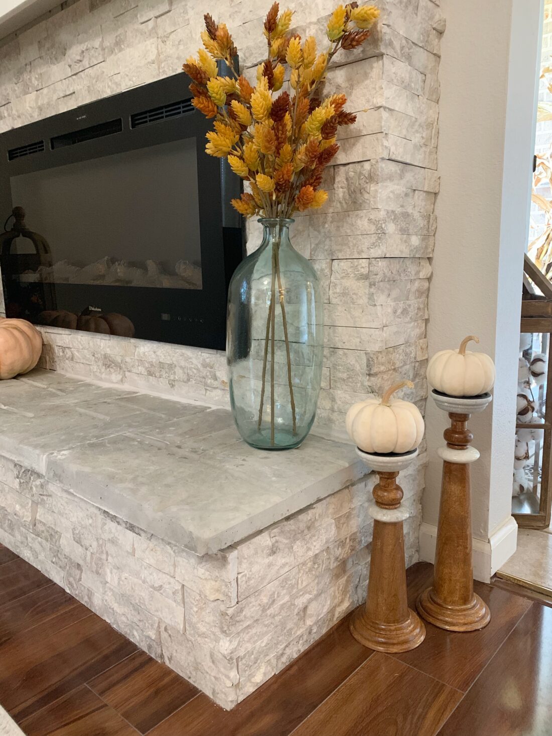 Fall Fireplace Mantel