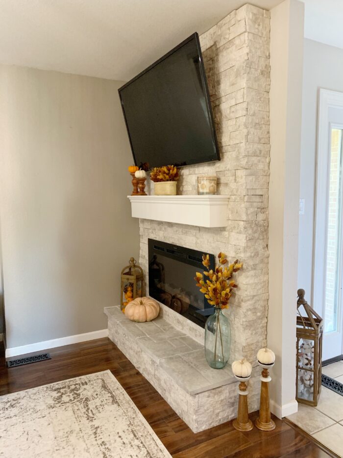 Fall Fireplace Mantel