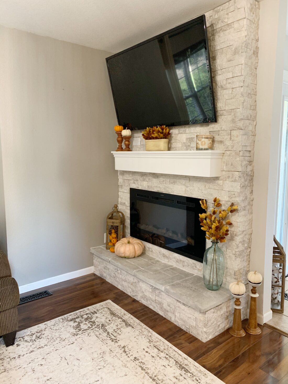 Fall Fireplace Mantel