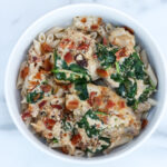 Slow Cooker Tuscan Chicken Pasta