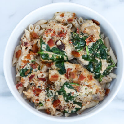 Slow Cooker Tuscan Chicken Pasta