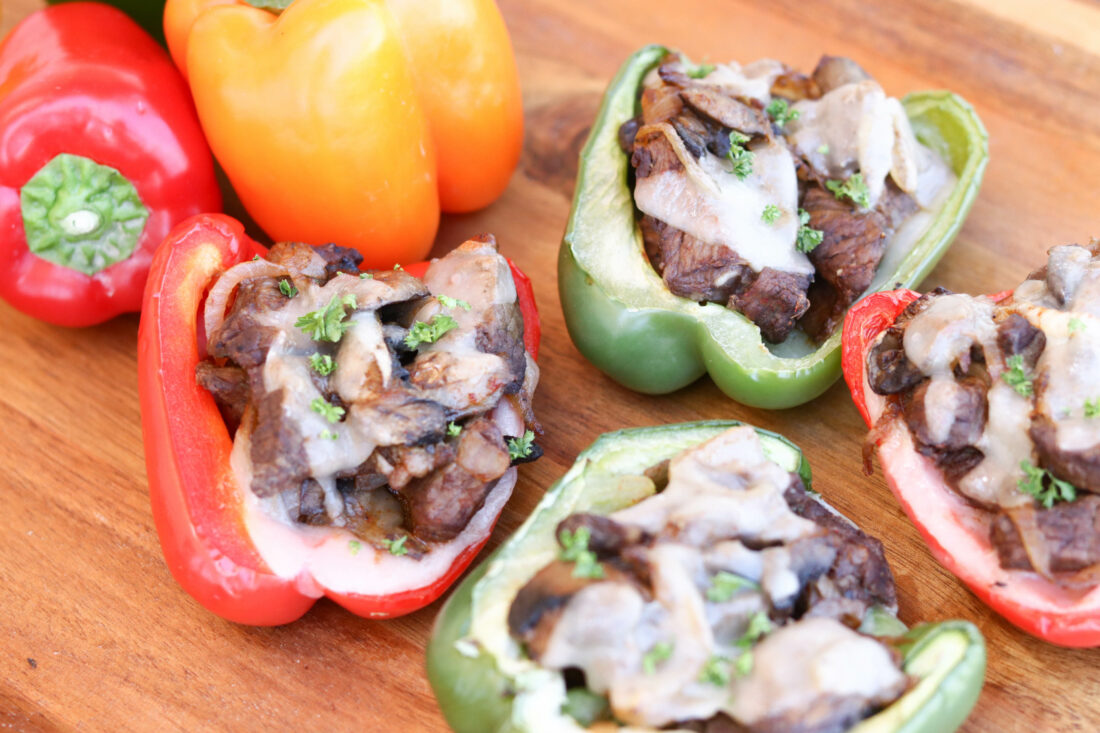 Philly Cheesesteak Stuffed Peppers