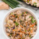This easy low carb egg roll in a bowl is a healthier alternative to your traditional egg roll. It has all the yummy flavor without the wrapper.