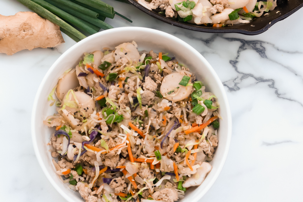 This easy low carb egg roll in a bowl is a healthier alternative to your traditional egg roll.