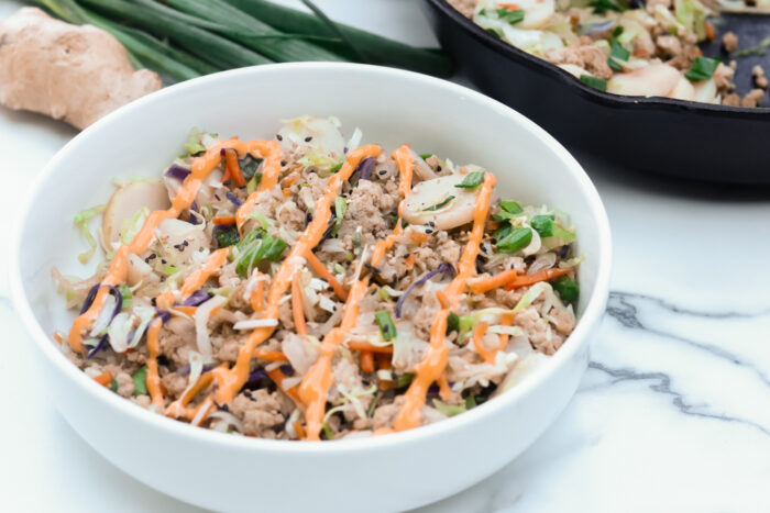 Low carb Egg Roll in a bowl