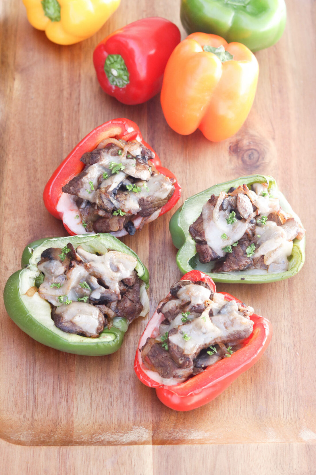 Philly Cheesesteak Stuffed Peppers