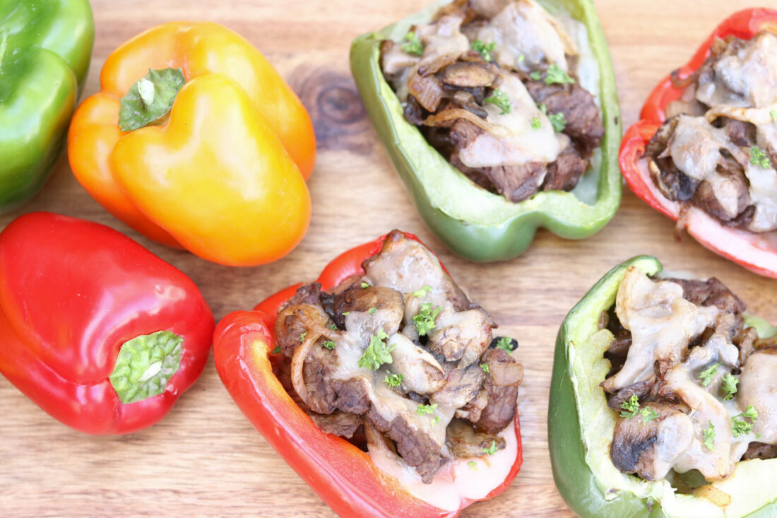 Philly Cheesesteak Stuffed Peppers