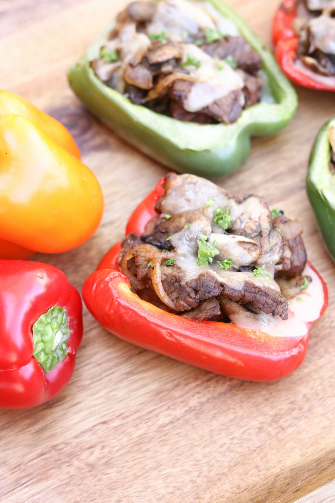 Philly Cheesesteak Stuffed Peppers