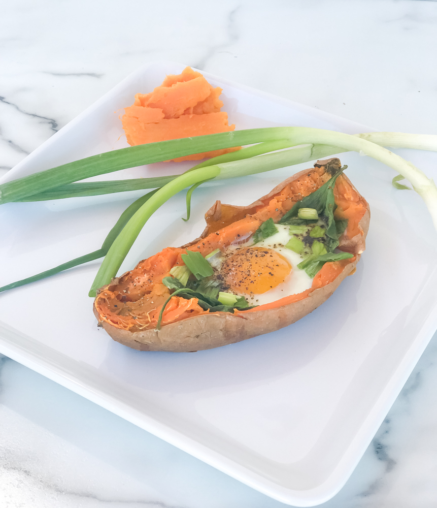 Sweet Potato Egg Boats.