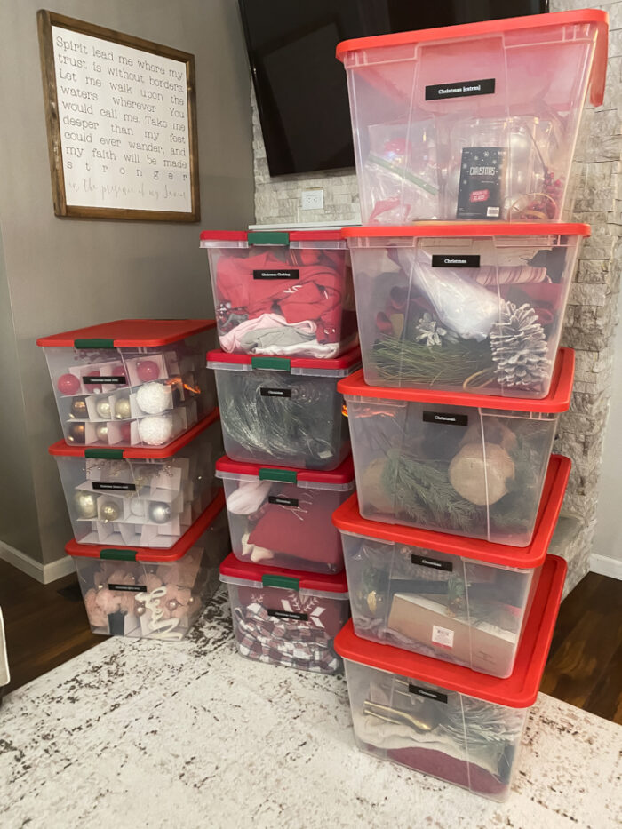How to store your Christmas decor.