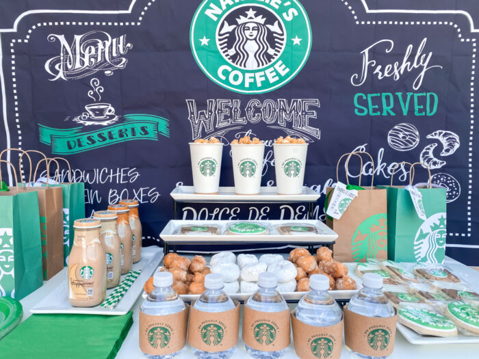 Starbucks Birthday Party ideas for tweens and teens.