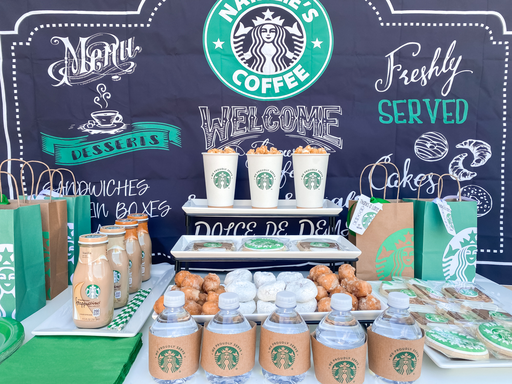 Starbucks Birthday Party ideas for tweens and teens.