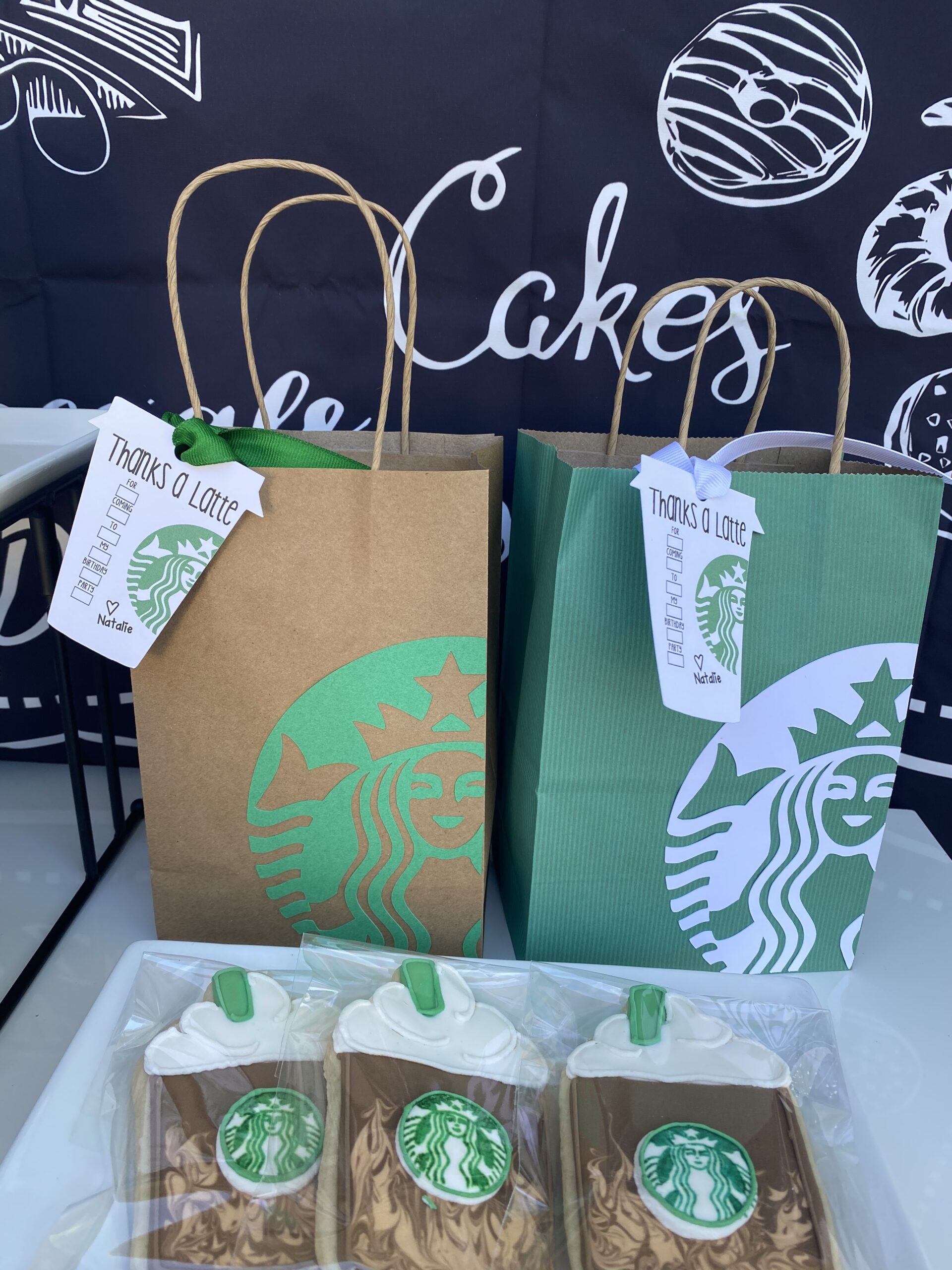 Starbucks Birthday Party Favors