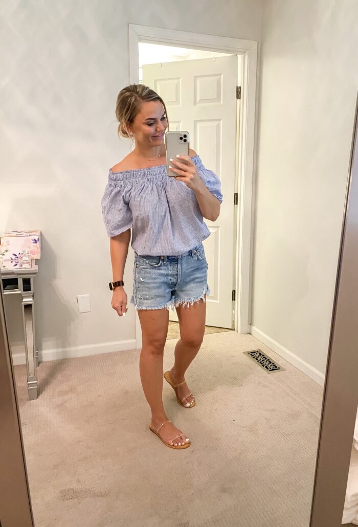 AGOLDE Parker Denim Shorts
