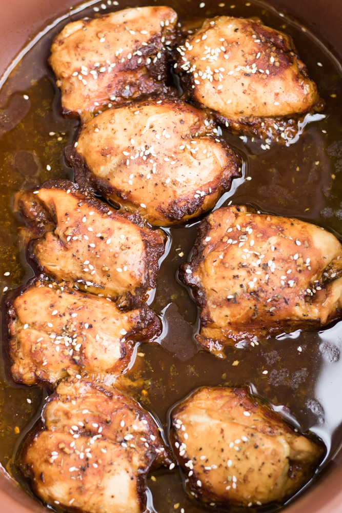 Honey Garlic Chicken in Crockpot