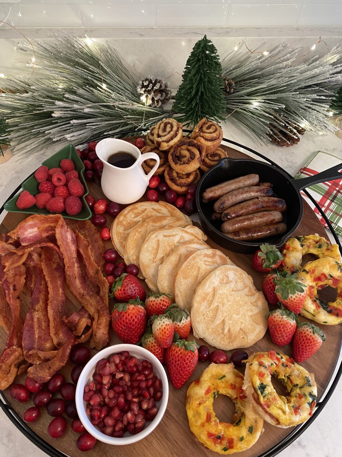 Breakfast Charcuterie Board for Christmas