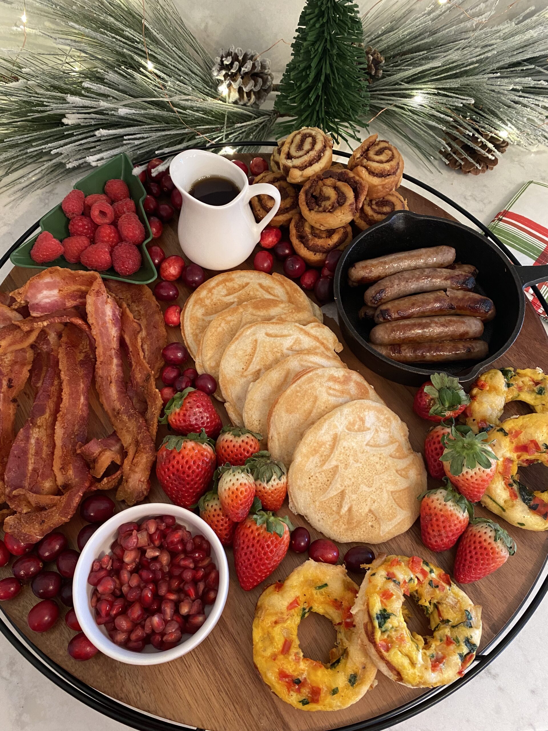 Breakfast Christmas Charcuterie Board