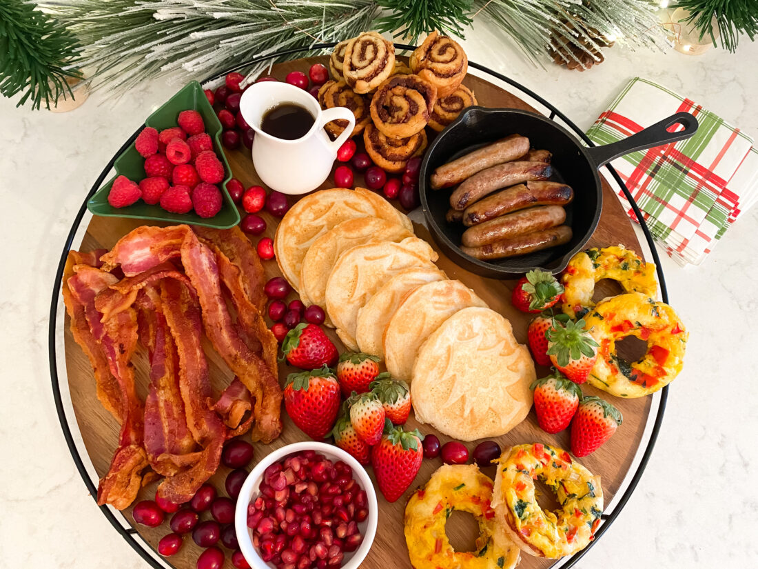 Christmas Breakfast Brunch Charcuterie Board