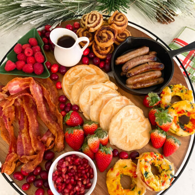 Christmas Breakfast Brunch Charcuterie Board