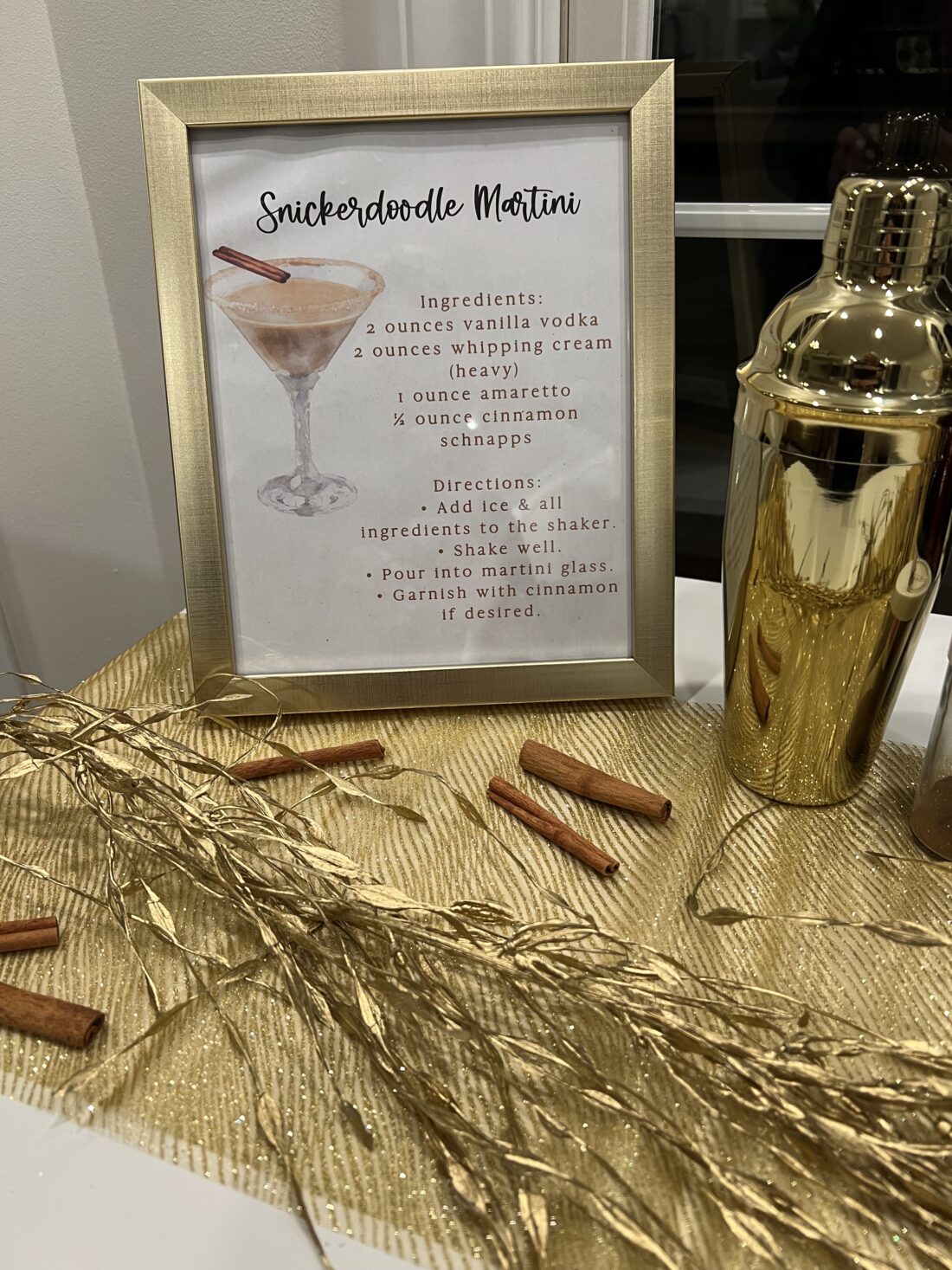 Snickerdoodle Martini Bar