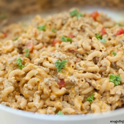 Homemade Hamburger Recipe One Pot.