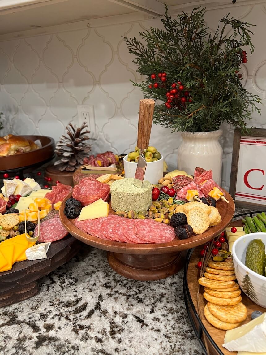 Holiday grazing table